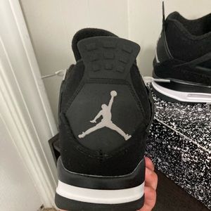 Jordan 4 black canvas